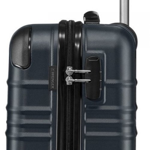 Wenger Βαλίτσα Ταξιδίου Καμπίνας Σκληρή Navy Blue με 4 Ρόδες Ύψους 53εκ.