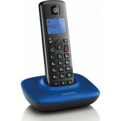 Motorola T401+ Blue (Ελληνικό Μενού) Ασύρματο τηλέφωνο με φραγή αριθμών, ανοιχτή ακρόαση και Do Not Disturb