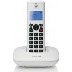 Motorola T401+ White (Ελληνικό Μενού) Ασύρματο τηλέφωνο με φραγή αριθμών, ανοιχτή ακρόαση και Do Not Disturb