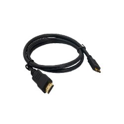 DeTech  mini HDMI 1m Καλώδιο Μαύρο - 18066
