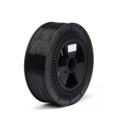 REAL PLA 3D Printer Filament - Black - spool of 5Kg - 1,75mm (REFPLABLACK5000MM175)
