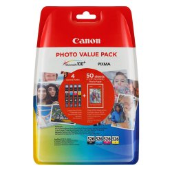 Canon Μελάνι Inkjet CLI-526MP C/M/Y/BK Photo Value Pack (4540B017) (CANCLI-526MP)