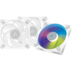 ARCTIC P12 PWM PST A-RGB White - Pack of 3pcs - 0dB – 120mm Pressure case fan PWM