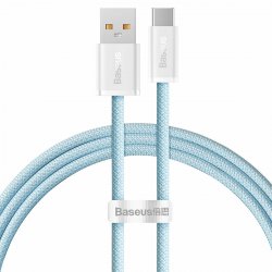 Baseus Dynamic Braided USB 2.0 Cable USB-C male - USB-A male Μπλε 1m (CALD000603)