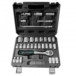 BORMANN Pro BHT5110 Σετ Καρυδάκια 1/2'' με Καστάνια και Προέκταση,33τεμ BORMANN Pro BHT5110