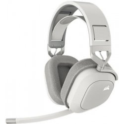 Corsair HS80 Max RGB Ασύρματο Over Ear Gaming Headset με σύνδεση Bluetooth / USB Λευκό