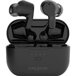 Creative Zen Air Pro In-ear Bluetooth Handsfree Ακουστικά με Αντοχή στον Ιδρώτα και Θήκη Φόρτισης BK