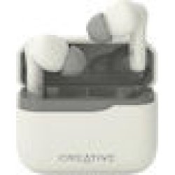 Creative Zen Air Pro In-ear Bluetooth Handsfree Ακουστικά με Αντοχή στον Ιδρώτα και Θήκη Φόρτισης Λευκά