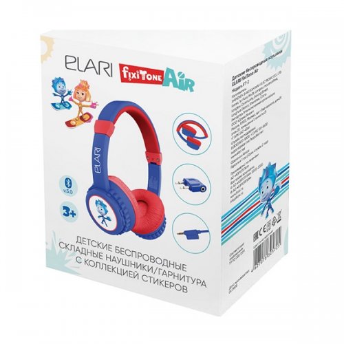 Elari FixiTone Air Kids Wireless Headphone Blue/Red GR