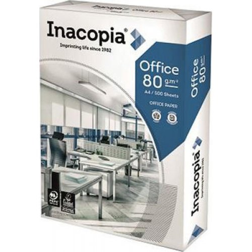 Inacopia Office A4 Χαρτί Εκτύπωσης 80 gr/m² 500 Φύλλα