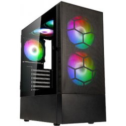 Kolink Observatory MX Mesh ARGB Midi Tower Case - Black (with 5 ARGB fans - 2x140mm & 3x120mm)