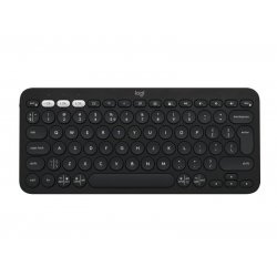 Logitech K380s Ασύρματο Bluetooth Πληκτρολόγιο Αγγλικό US Γκρι