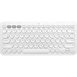 Logitech K380s Ασύρματο Bluetooth Πληκτρολόγιο Αγγλικό US Λευκό