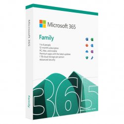 Microsoft 365 Family Office suite 1 license(s) Multilingual 1 year(s)