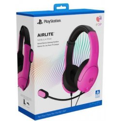PDP Airlite Wired Stereo Over Ear Gaming Headset με σύνδεση USB Ροζ