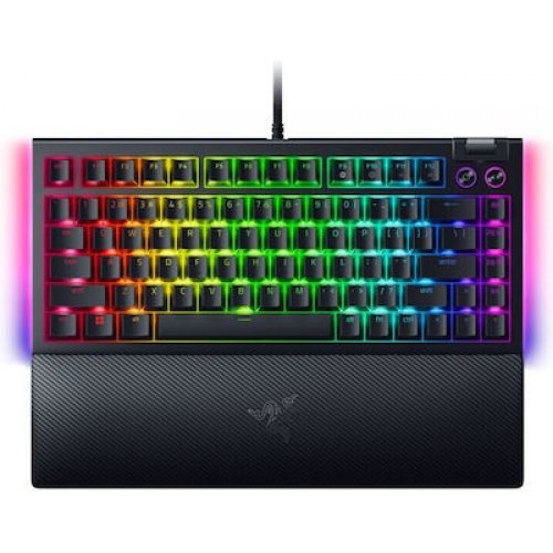 Razer BLACKWIDOW V4 - RGB Gaming Mechanical Keyboard - Underglow LED - Macro - Green Clicky Switches