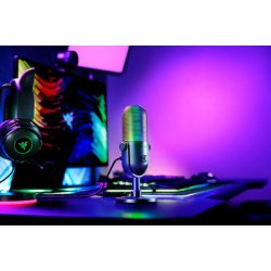 Razer SEIREN V3 CHROMA - RGB USB Condenser Microphone - Gain Limiter - Build-in Shock Absorb