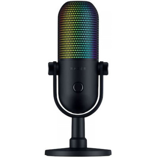 Razer SEIREN V3 CHROMA - QUARTZ - RGB USB Condenser Microphone - Gain Limiter - Build-in Shock Absor