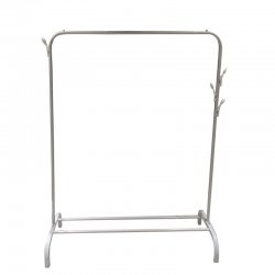 Bormann Κρεμάστρα Δαπέδου από Μέταλλο Λευκή 110x40x150cm BPC2050