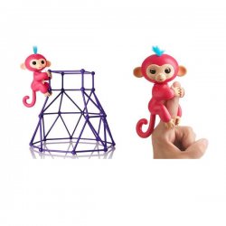 WowWee Fingerlings Playset with 1 Monkey Aimee - Γυμναστήριο Ζούγκλας 3732
