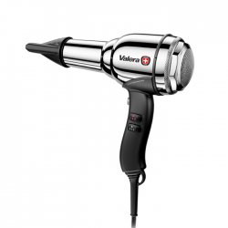 VALERA SWISS STEEL-MASTER LIGHT CHROME LIGHT Επαγγελματικό σεσουάρ μαλλιών με DELTA-DRIVE μοτέρ 2100W, με ρετρό design
