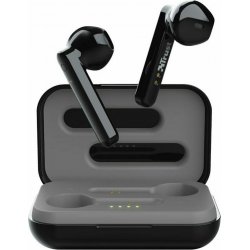 Trust Primo Touch Earbud Bluetooth Handsfree Ακουστικά με Θήκη Φόρτισης Μαύρα