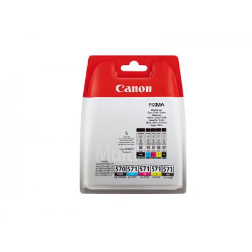 Canon Μελάνι Inkjet PGI-570/CLI-571 (PGBK/C/M/Y/BK) (0372C004) (CANPGI-570MPK)