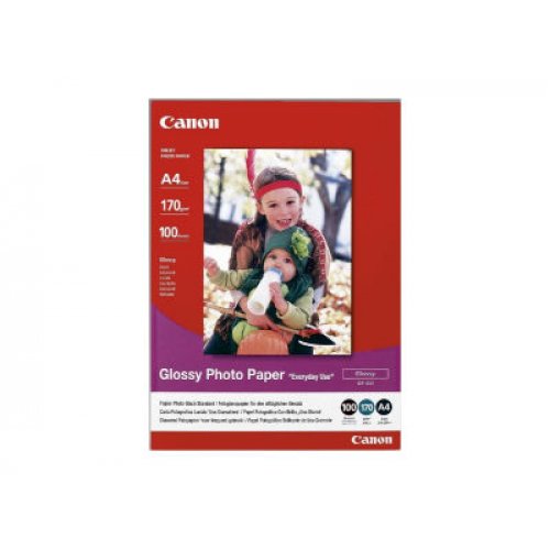 Φωτογραφικό Χαρτί CANON A4 Glossy 200g/m² 100 Φύλλα (0775B001) (CAN-GP-501A4)