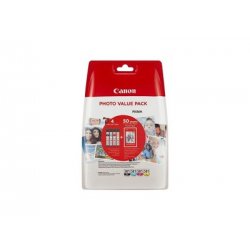 CANON CLI-581VP BK/C/M/Y & 4x6 Photo Paper (PP-201 50 sheets)