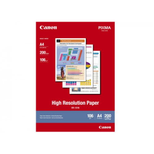 High Resolution Paper CANON A4 106g/m² 200 Φύλλα (1033A001) (CAN-HR-101A4200)