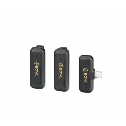 BOYA BY-WM3T2-U2 2,4GHz Mobile wireless mic For Android USB-C (2 transmitters, two person vlog)