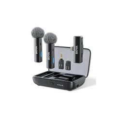 BOYALINK V2 Mobile Wireless Mic for Android USB-C iPhone IOS and 3,5 TRS (laptop) 2 person vlog