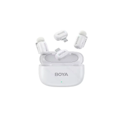 BOYA Mini iPhone Lightning & Type-C White - 2,4GHz 2mic Wireless Microphone with Charging Box