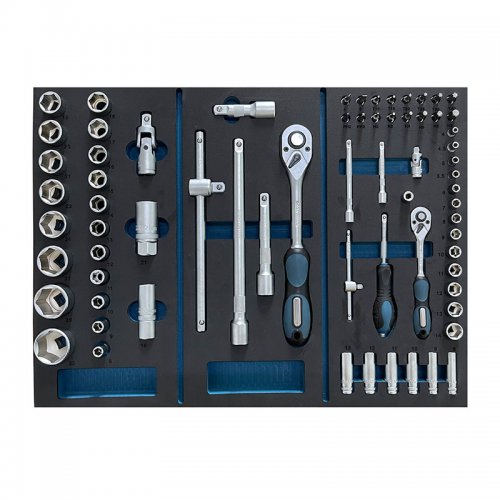 BORMANN Pro BWR7600SET Εργαλειοφορέας 6 Συρτάρια Πλαϊνό Ντουλάπι Και 120 Εργαλεία Cr-V