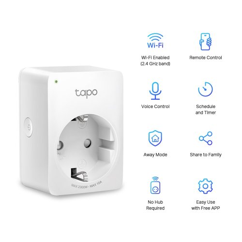 TP-LINK TAPO P100 MINI SMART PLUG WIFI 4 PACK