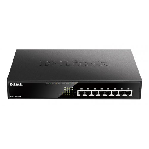 D-Link DGS-1008MP - 8-Port Desktop Gigabit Max PoE Switch