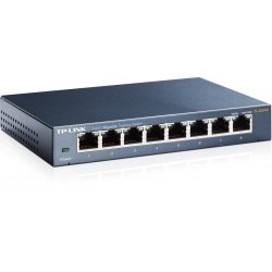 TP-LINK Switch TL-SG108, 8 port, 10/100/1000 Mbps, Steel Case V9.0