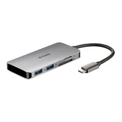 D-LINK DUB-M610 6-IN-1 USB-C HUB HDMI,READER, PD