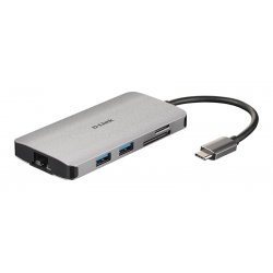 D-LINK DUB-M810 8-IN-1 USB-C HUB HDMI,RJ45,CARD,PD