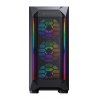 CC-COUGAR Case MX410 Mesh-G RGB Tempered Glass Middle ATX Black (4x120mm RGB fans preinstalled)