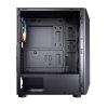 CC-COUGAR Case MX410 Mesh-G RGB Tempered Glass Middle ATX Black (4x120mm RGB fans preinstalled)