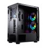 CC-COUGAR Case MX410 Mesh-G RGB Tempered Glass Middle ATX Black (4x120mm RGB fans preinstalled)