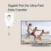 TP-LINK PA7017P AV1000 Powerline Διπλό για Ενσύρματη Σύνδεση με Passthrough Πρίζα και Θύρα Gigabit Ethernet