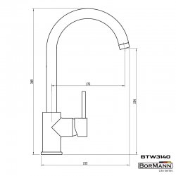 ΜΠΑΤΑΡΙΑ ΚΟΥΖΙΝΑΣ JULIA 40mm ΑΝΑΜΕΙΚΤΙΚΗ 800gr BORMANN Lite BTW3140