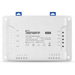 Sonoff 4CH R3 Smart Ενδιάμεσος Διακόπτης Wi-Fi σε Λευκό Χρώμα (M0802010003) (SONM0802010003)