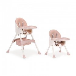 Παιδικό Κάθισμα Φαγητού 2 σε 1 Χρώματος Ροζ Ecotoys HC-823-Pink