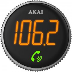 Akai FMT-95BT FM transmitter και φορτιστής με Bluetooth, micro SD, Fast Charge USB & USB Type-C, LED και Hands Free