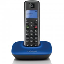 Motorola T401+ Blue (Ελληνικό Μενού) Ασύρματο τηλέφωνο με φραγή αριθμών, ανοιχτή ακρόαση και Do Not Disturb