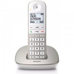Philips XL4901S/GRS (Ελληνικό Μενού) Ασύρματο τηλέφωνο συμβατό με ακουστικά βαρηκοΐας, με ανοιχτή ακρόαση, φωτ. οθόνη και φραγή