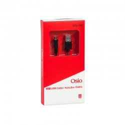 Osio OTU-395 Μαύρο Καλώδιο USB σε micro USB 1.2 m